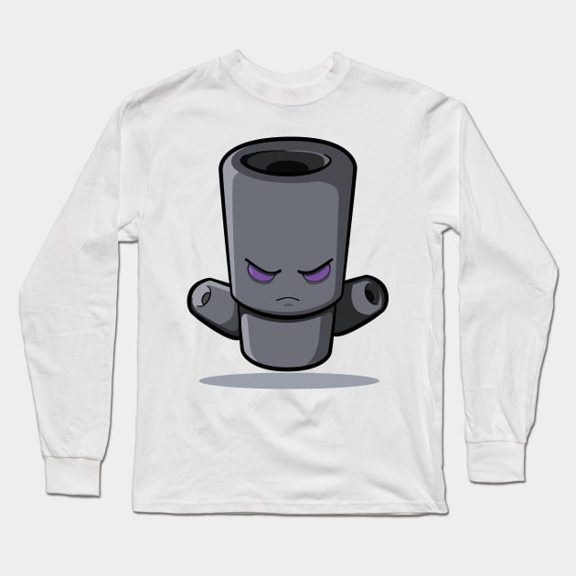 Cute Robot Long Sleeve T-Shirt by Tameink